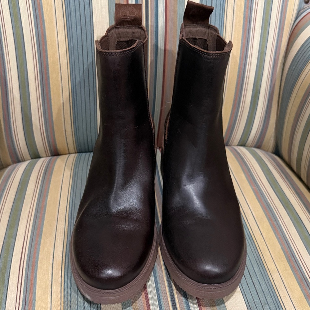 Timberland Dark Brown Leather Ankle Boots - Picture 7 of 9